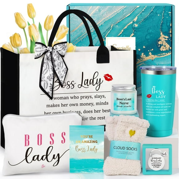 Set de regalo Suhctuptx Boss Lady para mujer con bolsa de lona