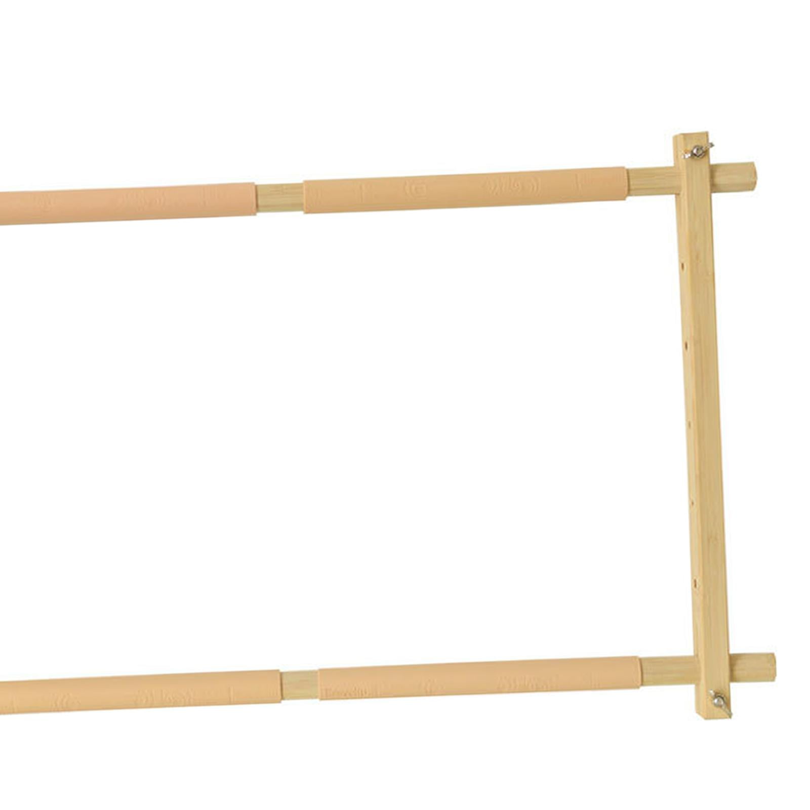 Household Embroidery Frame Stitch Rectangle Adjustable Durable Stitch Display Quilting Bamboo Embroidery Hoop for Handy Sewing