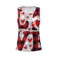 thumbnail image 4 of Easygdp Buffalo Plaid Love And Gnome Women's Workout Tank Top, Running Top, Hiking Shirt, Quick-Dry for Running, Yoga, Hiking - Large, 4 of 9