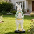 thumbnail image 4 of Virelaxpo Easter Egg Bunny Crafts Decorative Items for Home Outdoor Garden Courtyard Hallway Spring Holiday Decorations Artful Handmade Style Festive Wall or Table Display, 4 of 4