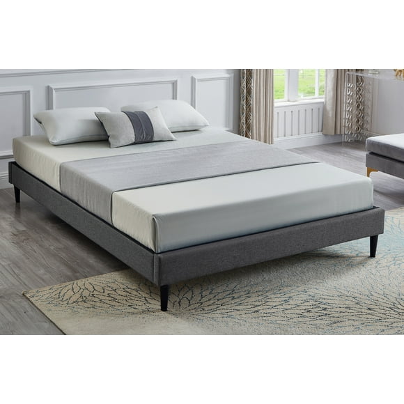 Alex Contemporary Slat Cover Platform Bed