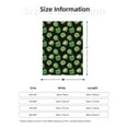 thumbnail image 4 of Throw Blanket for Couch Sofa and Bed, green Bell Pepper Print Super Soft Plush Throw Blanket, Fuzzy Cuteness Comfy Warm Washable Flannel Blanket & Throws for All Season, 4 of 5