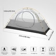 thumbnail image 2 of Tienda de campaña Bessport para 1 persona, impermeable y ligera, 2 of 7