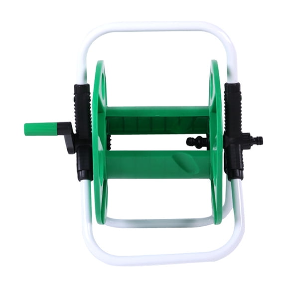 Portable Garden 45M Water Hoses Reel Cart Storage Rack Holder Winding Waterpipe Bracket Shaking Tool Car Washing