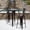 Black-Antique Gold, variant on Emma + Oliver 4 Pack 30" High Copper Metal Indoor-Outdoor Barstool with Back