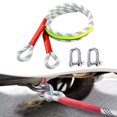thumbnail image 1 of 1x Trailer Rope Nylon Tow Recovery Rope Tow Rope With 2 Hook For Truck ATV 3/5 Tons Replacement Automobiles Parts, 1 of 8