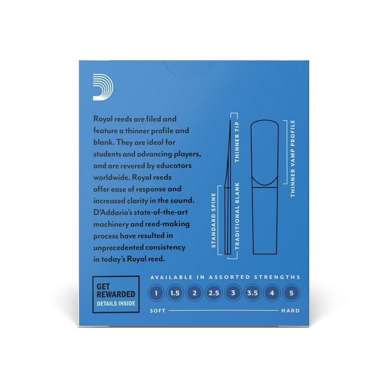 Royal 2024 clarinet reeds