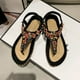 thumbnail image 5 of Amzcrzy Zapatos de mujer,Zapatos de mujer,Zapatillas de mujer, Sandalias bohemias para mujer, zapatos casuales de verano con punta redonda, sandalias planas de playa Sandalias Mujer Zapatillas De Cas, 5 of 8