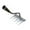 A-B, variant on 1 PCS Weeding Puller Tool Teeth Steel Garden Weeding Rake Rake for Weeding, Rake for Vegetable Gardening Backyard Farm Weeding Farm Uprooting (5/6 Teeth)