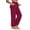 Wine, variant on Yotami Women's Gym Yoga Pants Plus Size Tummy Control High Waisted Wide Leg Pants with Pocket Pant