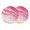 Pink, variant on Purple Beach Coastal Round 13 Inch Placemats Set of 2, Summer Nautical Seaside Ocean Ombre HeatResistant Non Slip Place Mats for Dining Table, Wipeable Braided Kitchen Table Mats for Housewarming