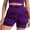 Purple, variant on Shorts for Women, Women's Biker Shorts High Waisted Yoga Shorts Tummy Control Camo Print Stretch Workout Running Athletic Gym Shorts