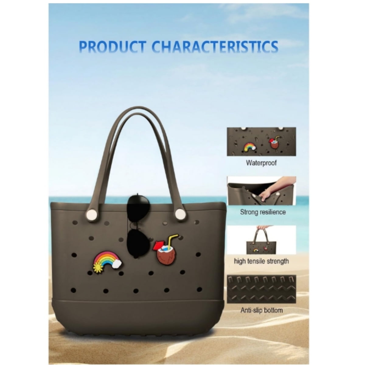 X Large Bogg Bag Classic Tote Bag– Durable, Sand-Proof