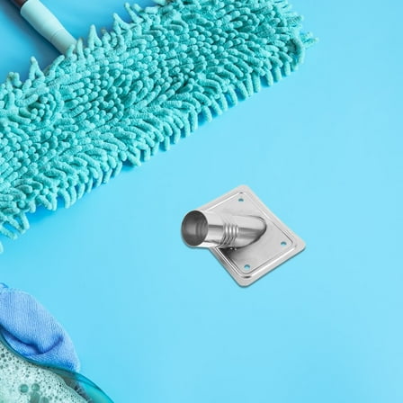 BESTOYARD Silver Metal Broom Handle Connector for Versatile Cleaning Tool Use