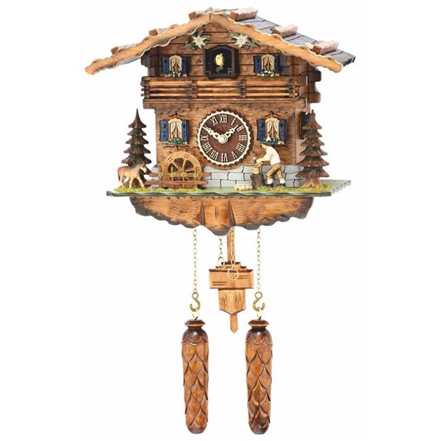 Hermle 76000 Horloge à Coucou Style Cabane en Rondins