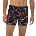 thumbnail image 6 of Sigee Humming Bird And Tropical Flowers for Men's Boxer Briefs,Moisture Wicking and Breathable Medium, 6 of 9