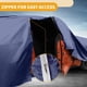 thumbnail image 4 of Unique Bargains 1 Pc Cubierta de automóvil universal impermeable para todo clima, cubierta exterior completa anti-UV 190T-PU azul marino, ajuste para SUV de hasta 181" de longitud, 4 of 5