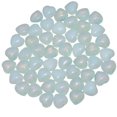 thumbnail image 3 of White Opalite Pocket Mini Puff Heart Worry Healing Palm Stone Paquete de 10 (0.5") Xemadio SNFLD1895, 3 of 5