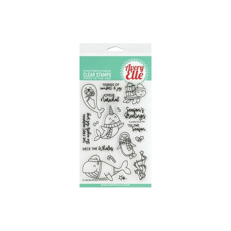 UPC: 0811568028982 | Avery Elle Clear Stamp Joyeux Narwhal