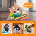 thumbnail image 3 of Snuffle Mat for Dogs, Sniff Mat Slow Feeding Mat for Small Pets Cats, Rabbits - Help Stress Relief and Training - Stimulate Your Pet's Foraging Skills! (Purple), 3 of 6