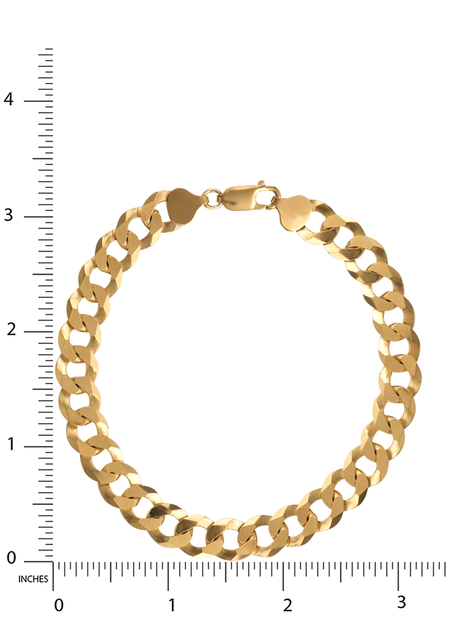 Mens gold curb bracelet argos discount