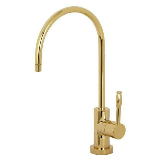 Kingston Brass KS8192NKL Robinet de Filtration d'Eau Froide à Poignée Unique - Laiton Poli