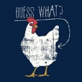 thumbnail image 3 of Guess What? Chicken Butt! - Funny, Graphic T Shirt - Small - Navy, 3 of 6