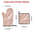 thumbnail image 2 of Cauagu Rose Gold Glitter Splatter Print Oven Mitts and Pot Holders 4 pcs Set,Extra Thicken Long Kitchen Oven Glove Potholders BBQ Gloves-Oven Mitts and Pot Holders(11 Inch), 2 of 6