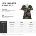 thumbnail image 5 of Naloa Mardi Gras6 Print T-Shirts Short Sleeve V Neck Tees for Women Fashion Tops Trendy Lightweight Soft Casual Summer Outfits Clothes, 5 of 5