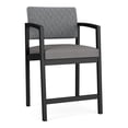 thumbnail image 1 of Lenox Steel Reception Waiting Room Hip Chair / Black Steel / Gray / Gray, 1 of 5