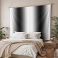 thumbnail image 3 of White Black Small Tapestry for Bedroom Wall Hanging Tapestry,Modern Gradient Vertical Stripes Geometric Ceiling Backdrop Tapestries Poster Blanket Wall Decor for Teens Room Living Room Dorm 23" x 28", 3 of 8