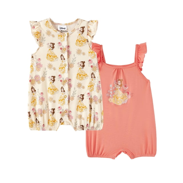 Pijama para bebé 2 piezas Disney Belle con mangas con volantes 6-9 meses