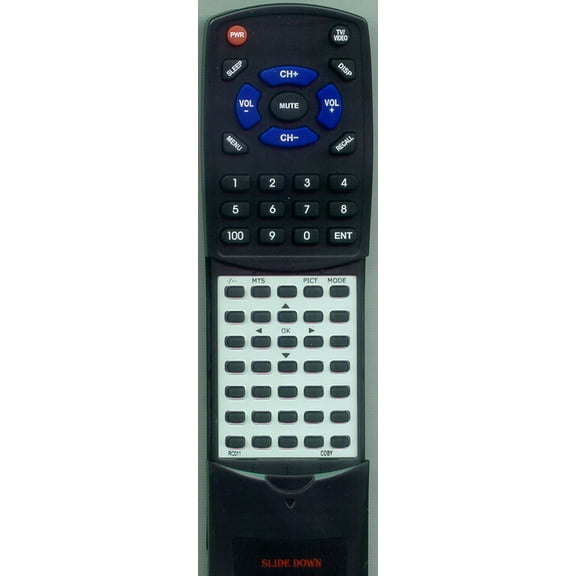 Replacement Remote for COBY RC-011, RTRC011, RC011, TFTV1902, TFTV1513, TFTV1901, TFTV1501, TFTV1912, TFTV1501M, TFTV3201
