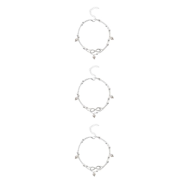 Jumpingount Tobillera para niñas, exquisito estilo Simple, cadena de tobillo, decoración de pies, accesorio creativo de moda, cadenas para pies para Type2 NO2 Jumpingount CBP200244