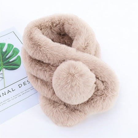 

MRULIC scarfs for women Women Fashion Solid Color Scarf Outerwear Bib Faux Scarf Warm ScarfScarf Hot Pink + One size