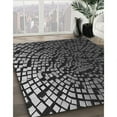 thumbnail image 2 of Ahgly Company Indoor Square Patterned Battleship Gray Area Rugs, 4' Square, 2 of 6