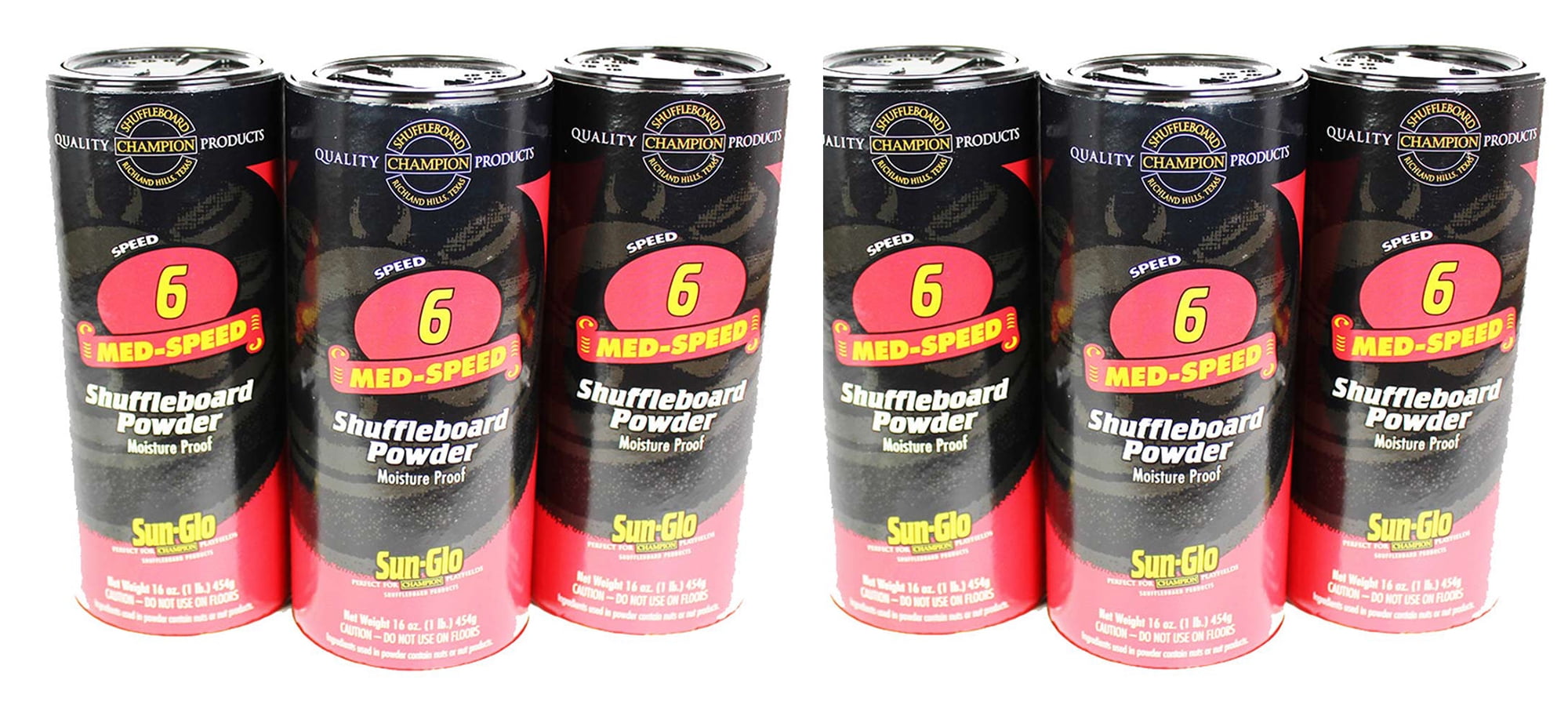 Sun-Glo Speed #3 Shuffleboard Table Powder Wax 24 Cans 