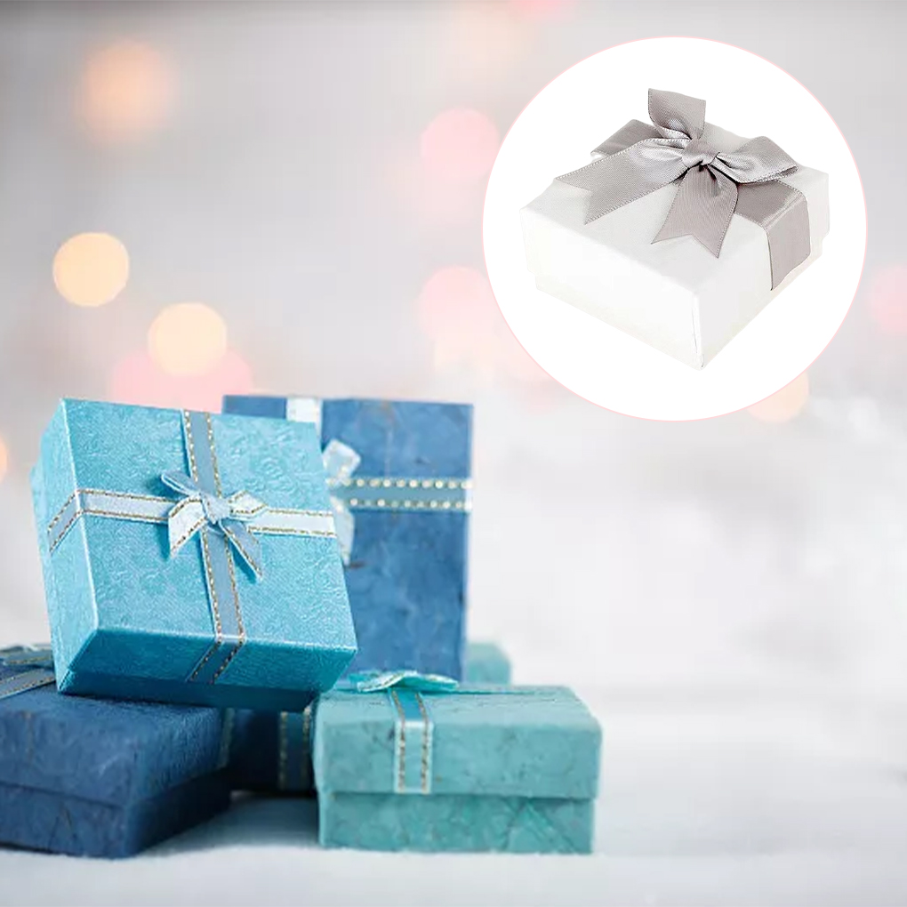 Guardoinrt Jewelry Box Bowknot Paper Package Boxes Small Durable