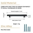 thumbnail image 4 of Goo-Ki Matte Black Drawer Handles 5 in (128mm) Hole Centers Straight Cabinet Pull,6-Pack Solid Cabinet Handles for Kitchen Cabinets and Dresser Drawers, 4 of 10