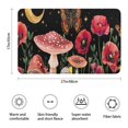 thumbnail image 3 of Red Mushroom Fantasy Black Pattern Bathroom Rugs Mat,Non Slip Microfiber Bathroom Rug,Rubber Backing,Soft Bathroom Mats for Bathroom Floor,Tub and Shower,17x27in(43x68cm), 3 of 4