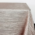 thumbnail image 3 of Your Chair Covers - Crinkle Taffeta Tablecloths 90 x 132 in. Rectangular Blush for all events, Wedding, Parties, 3 of 5
