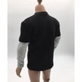 thumbnail image 6 of 1/6 Black Long Sleeve Top Clothes Accessory For 12'' Male Action Figure, 6 of 7