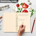 thumbnail image 4 of FORMRS 1-Subject Spiral Notebook 8" x 5" College Ruled 60 Refillable Sheet A5 Hard Cover, 2 Pack, Apple Pattern, 4 of 7