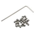 thumbnail image 1 of BAIRONG 25 tornillos de cabeza hexagonal de acero inoxidable de 4-40 x 1/8 pulgadas con llave hexagonal, 1 of 5