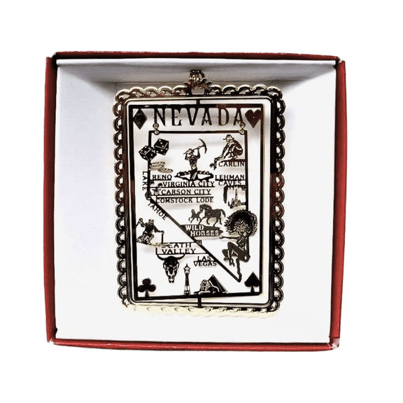 Nevada State Christmas Ornament Las Vegas Lake Tahoe Reno Carson City