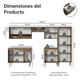 thumbnail image 3 of Cocina Integral 293cm Con Tarja Emilly Madesa 09, 3 of 10