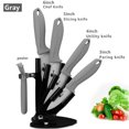 thumbnail image 2 of Cuchillos de Cerámica con Bloque, Juego de Cuchillos de Cocina de 3", 4", 5" y 6" Pulgadas con Pelador, Cuchillo de Pelar de Frutas con Tapas, 2 of 4