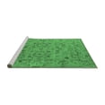 thumbnail image 2 of Ahgly Company Machine Washable Indoor Round Oriental Emerald Green Industrial Area Rugs, 8' Round, 2 of 4