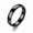 Black, variant on 4Mm Silver Gold Plated Stainless Steel Men Women Wedding Ring Band Size R60