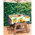 thumbnail image 3 of Hokiten Outdoor Tablecloths with Umbrella Hole & Zipper, Sunflower 60 x102 Inch Rectangle Tablecloths, Yellow Summer Floral Watercolor Waterproof Table Cloth, Patio/Pool/Picnic Table Covers, 3 of 7